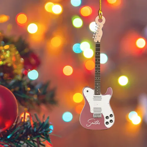 Miniatura 7 de MoonArt Adorno personalizado de guitarra de piano, nota musical de piano, adorno con forma de madera acrílica, regalo para amantes de la guitarra