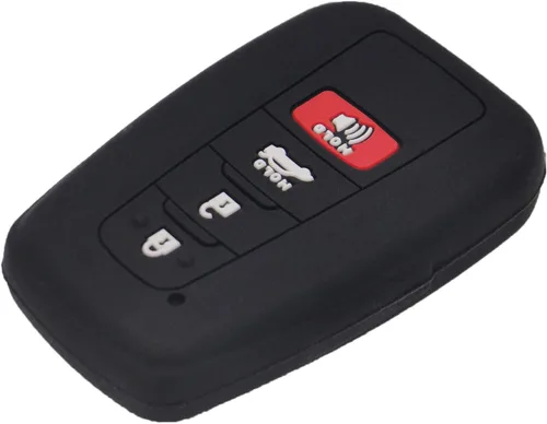 Miniatura 4 de LemSa Funda protectora de silicona para llavero de Toyota Camry C-HR Prius 2017 2018 2019 2020 HYQ14FBC, 2 unidades, color negro