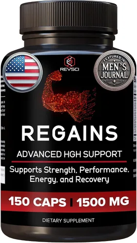 Miniatura 15 de Suplementos HGH para hombres y mujeres - REGAINS paquete de inicio, péptidos anabólicos para el crecimiento muscular, recuperación muscular