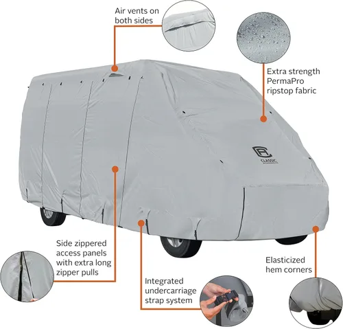 Miniatura 5 de Classic Accessories Over Drive PermaPRO - Cubierta para autocaravana Clase B, se adapta a caravanas de 23 a 25 pies