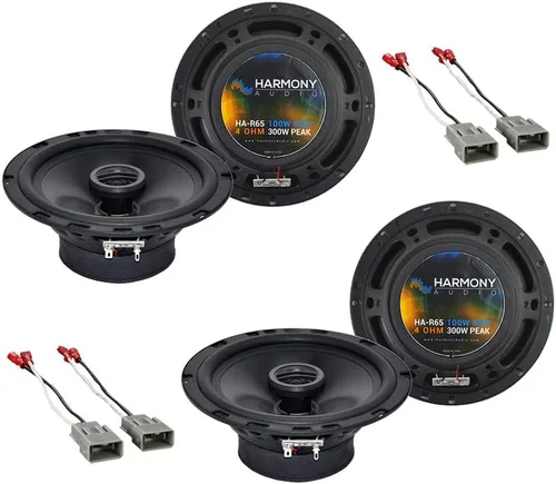 Harmony Audio HA-R65 Compatible con Honda Odyssey 1995-2014 Car Stereo Rhythm Series 6.5" Reemplazo de altavoces 300W y arnés de repuesto para