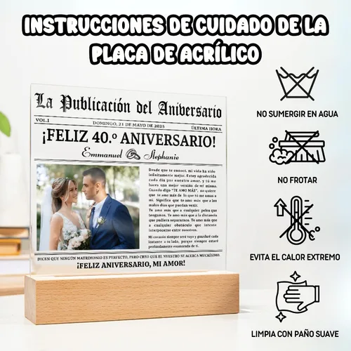 Miniatura 4 de Lámpara Con Foto Personalizada, Regalos Para Bodas Personalizadas 40 Años, Regalos De Navidad Para Mujeres Baratos, Regalos 40 Aniversario Para