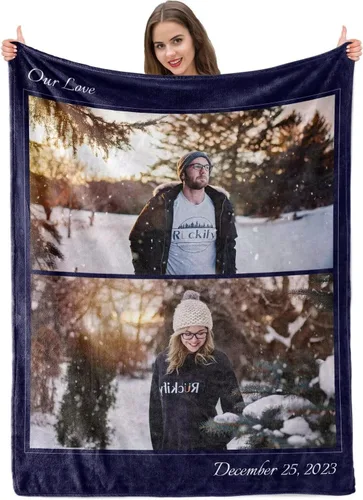 Miniatura 14 de Manta personalizada con imagen, mantas personalizadas para adultos y niños, manta de fotos personalizable, mantas personalizadas como regalo para 5