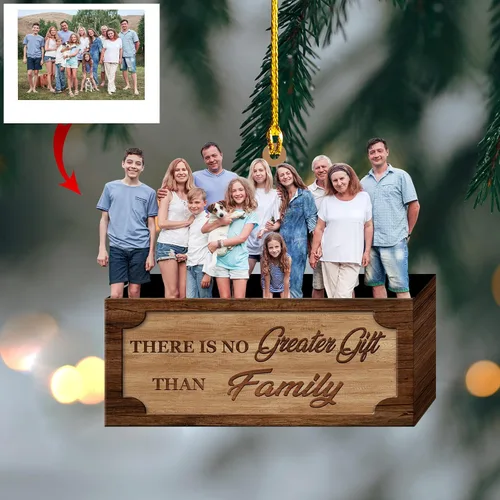 Miniatura 26 de IZI POD - Adorno familiar 2025, recuerdo de Navidad personalizado, decoración de madera o acrílico 2D personalizada para el hogar y el automóvil