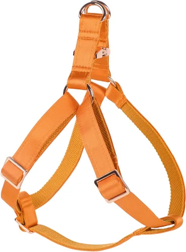 Miniatura 8 de Lionet Paws Arnés para perro, arnés de nailon de seda ajustable sin tirones con hebilla de metal para perros pequeños, fácil caminar, verde oscuro