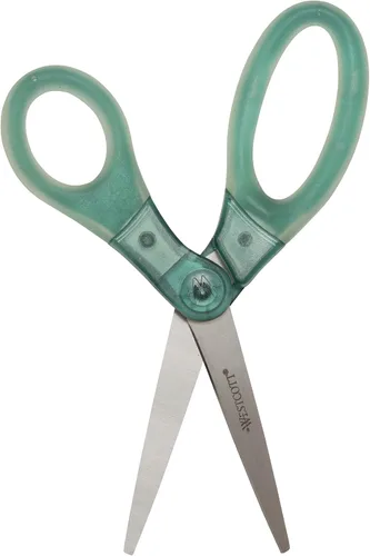 Miniatura 5 de Westcott Tijeras multiusos con agarre de gel de 8 pulgadas para oficina y hogar, color verde