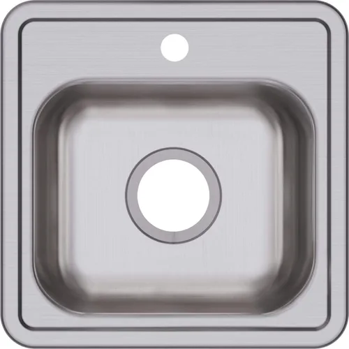 Miniatura 11 de Elkay D12522 Dayton Fregadero de Cocina de Acero Inoxidable de 25" de Empotrar de Una Sola Cubeta - 1 Orificio para Grifo