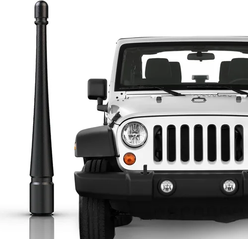 Miniatura 10 de Antena corta de aluminio para accesorios GMC Sierra 1500 2007-2026 - Reemplazo de antena de camión a prueba de lavado de autos - 4 pulgadas