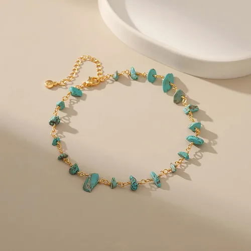 Miniatura 38 de Tobillera para mujer, chapada en oro de 18 quilates, tobillera con dije de oro, impermeable, para verano, playa, cadena de pie, joyería para regalos