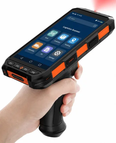 Miniatura 9 de Bix Android 13 escáner de código de barras industrial PDA, 5.5 "HD pantalla táctil computadora móvil, motor integrado de escáner de código QR 1D 2D