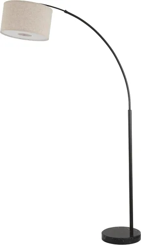 Miniatura 6 de SH Lighting - Lámpara de pie de arco ajustable de acero con base de mármol