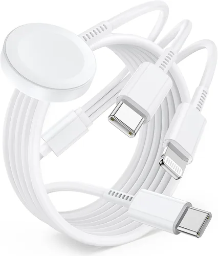Miniatura 12 de Cable de carga USB C mejorado para Apple Watch, [certificado Apple MFi], cable de carga magnético para iWatch de 6 pies, cable de carga tipo C 2