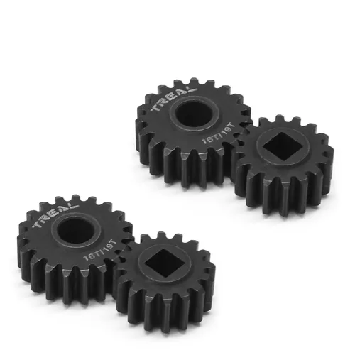 Miniatura 5 de TREAL Los engranajes de portal SCX10 III/Capra 12/23T endurecen los engranajes de acero compatibles con Axial 1/10 SCX10 3 Capra (12T/23T), misma