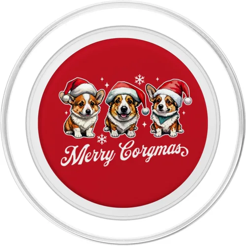 Miniatura 2 de Merry Corgmas - Cute Christmas Corgi - Corgi Lover Xmas PopSockets MagSafe PopGrip for iPhone