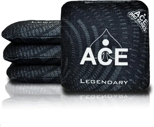 Miniatura 38 de Legendario Bolsos Cornhole ACE Pro + Kits PRO De doble lado, resbaladizos y pegajosos para todo clima Bolsa de descanso opcional y estuche