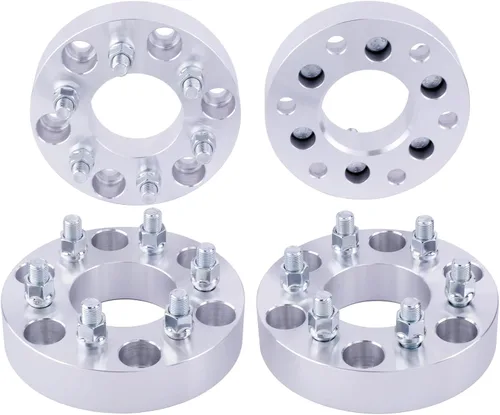 Miniatura 14 de 4PC Forged 6x5 to 6x5.5 Wheel Adapters 1 Inch with 12x1.5 Studs 78.1mm Bore Compatible with Chevy 6 Lug 6x127 Truck to 6x139.7 Rims for 2003-2006