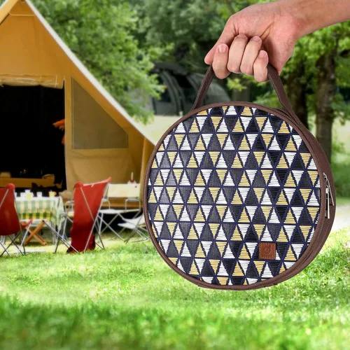 Miniatura 8 de Odoland Juego de utensilios de cocina de acero inoxidable para acampar para familia y persona, cubiertos de vajilla de cocina con platos, tazones