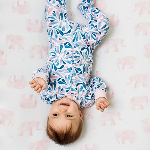 Miniatura 3 de Burts Bees Baby - Pijama de una pieza de 100 algodón orgánico con cremallera frontal mameluco de bebé para dormir