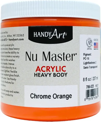 Miniatura 25 de Handy Art Nu Master - Pintura acrílica de cuerpo pesado, 8 onzas, carmesí Alizarin