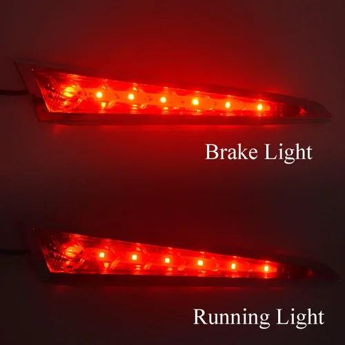 Miniatura 6 de Luces LED de alforja para motocicleta aptas para Victory Cross Country Tour 10-17 Magnum 10-16