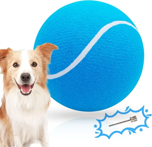 Miniatura 13 de Banfeng Pelota de tenis grande para perros, pelota de tenis gigante para perros, juguete grande para deportes al aire libre, regalo para perros