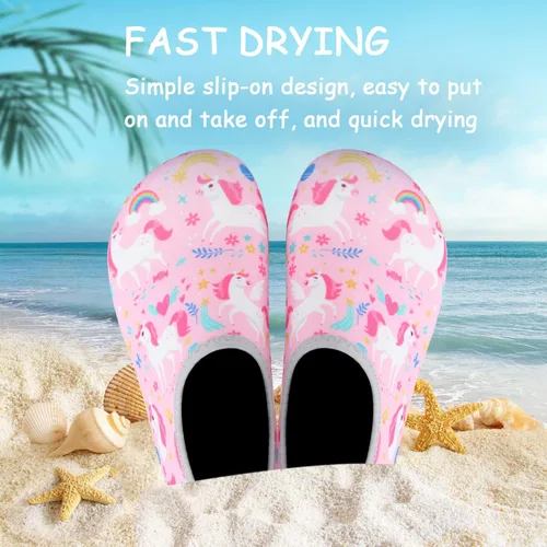 Miniatura 5 de ANLUKE Zapatos de agua para niños y niñas, calcetines de agua descalzos, secado rápido, playa, natación, deportes al aire libre, para niños pequeños