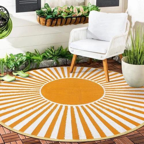 Miniatura 39 de Anidaroel Alfombras de exterior de 6 x 9 pies para patios, impermeables, reversibles, de plástico tropical, alfombra de campamento, alfombra grande