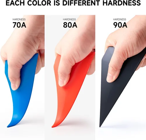 Miniatura 2 de FOSHIO 3 en 1 Pequeña escobilla de goma para tintar ventanas, herramienta triangular de vinilo para envolver automóviles, para envolver, alisar