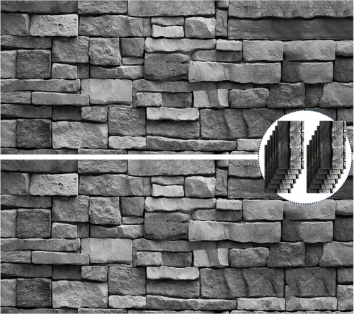 Miniatura 10 de Chuangdi 2 hojas de 4.5 x 9 pies, medieval, telón de fondo de pared de ladrillo de piedra de castillo, cortinas para puerta, mantel extraíble, foto