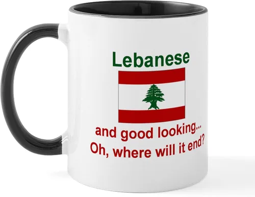 Miniatura 64 de CafePress #1 - Taza de café de cerámica libanesa de 11 oz (11.0 fl oz)