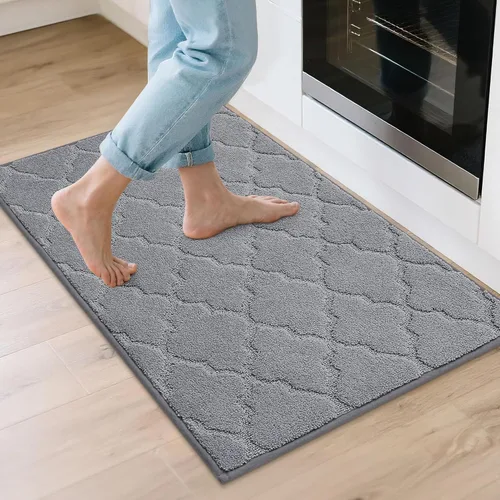 Miniatura 24 de COSY HOMEER Alfombras suaves de cocina [2 piezas] para el frente del fregadero súper absorbentes, tapetes y tapetes de cocina de 20 x 30 pulgadas/20
