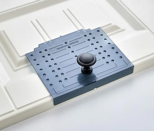 Miniatura 6 de Kit de plantilla de instalación de herrajes para puertas y cajones de gabinete Ravinte Incluye plantilla de montaje con broca para perilla