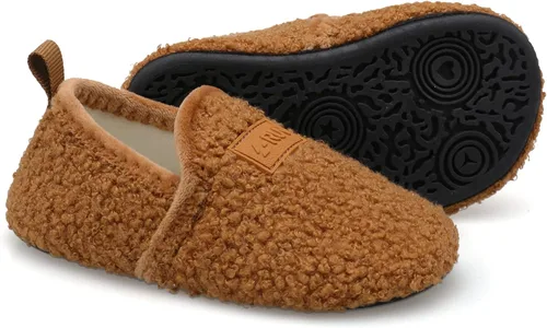 Miniatura 2 de L-RUN - Pantuflas de casa para niños pequeños y niñas, para interiores, calcetines calientes para niños