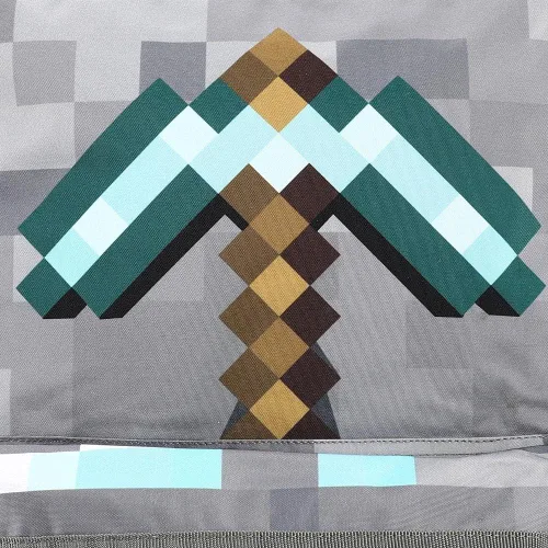 Miniatura 2 de Mochila gris Minecraft Axe Print