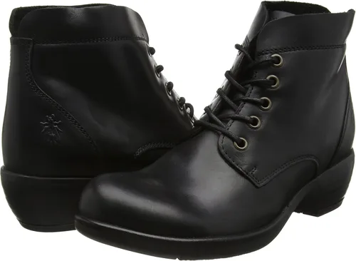 Miniatura 7 de Mujeres Fly London Mesu encaje hasta tacón cubano moda tobillo botas