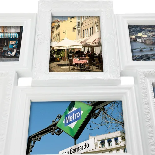 Miniatura 6 de Jerry & Maggie Marcos de fotos de collage de 4 x 6 pulgadas para decoración de pared, collage de 18 aperturas para fotos de 6 x 4, juego de marcos