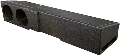 Q Power Caja de subwoofer frontal doble de 8 pulgadas para debajo del asiento, subcaja Q-Bomb con puerto compatible con Chevy Silverado Crew Cab,