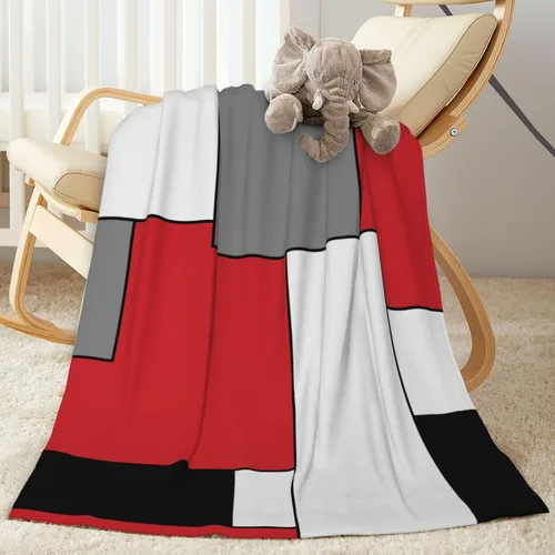 Miniatura 14 de Manta de forro polar con signo de la paz de los hippies ultra suave y acogedora manta decorativa de franela para el hogar, cama, sofá, silla