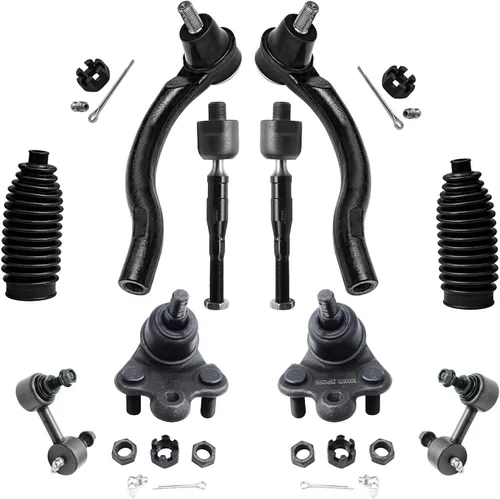 Miniatura 151 de Detroit Axle – Kit de suspensión delantera para Hyundai 2013-2018 Santa Fe 2 enlaces de barra de estabilizador 4 varillas de amarre interiores