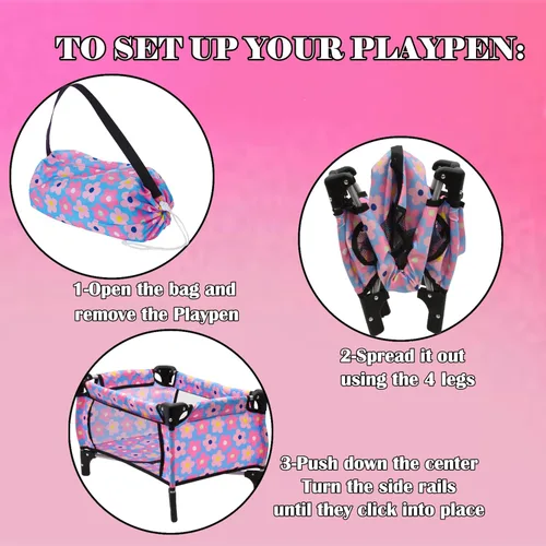 Miniatura 5 de Juego de cama y asiento de bebé, juego de bebé, accesorios para muñecas de bebé, bolsa de pañales para silla alta, juego de rol, juego de rol