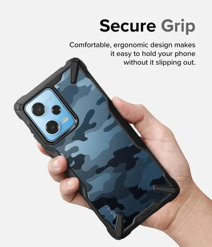 Miniatura 8 de Ringke Fusion-X [Diseño militar] Compatible con Redmi Note 12 Pro y funda Xiaomi Poco X5 Pro 5G, cubierta trasera dura de camuflaje a prueba
