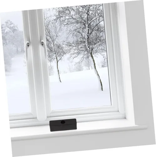 Miniatura 8 de DOITOOL 10 Uds. Tapón de ventana corrediza Barra de seguridad para ventana Cerraduras de seguridad Cerraduras de puerta corredera Cerradura de Negro