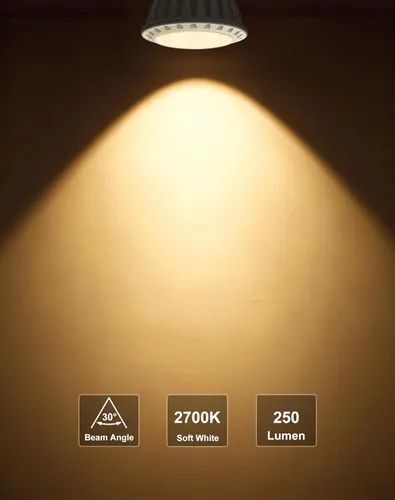 Miniatura 6 de Paquete de 6 bombillas LED MR11 de 3 W, blanco cálido 2700 K, base de dos pines GU4, foco de bajo voltaje de 12 V, no regulable, reemplazo halógeno