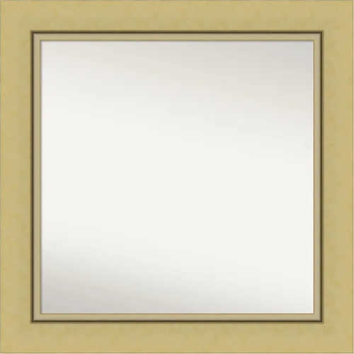 Miniatura 80 de Amanti Art Landon Gold Espejo de baño, espejo de pared o espejo de tocador de baño sobre el fregadero (26.25 x 26.25 pulgadas) Espejo no biselado