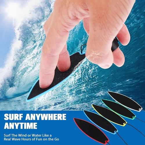 Miniatura 2 de Aster Paquete de 10 tablas de surf con dedo, mini juguetes de surf de viento, tablas de surf para dedos, surf el viento, tabla de surf con la punta
