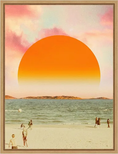 Miniatura 14 de Amanti Art Lienzo enmarcado para pared, 18 x 24 pulgadas, diseño retro de paisaje de sueños II, por Victoria Barnes, lienzo enmarcado para Sylvie