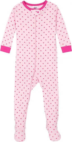 Miniatura 5 de Gerber Pijama con pies para bebé niña, paquete de 4