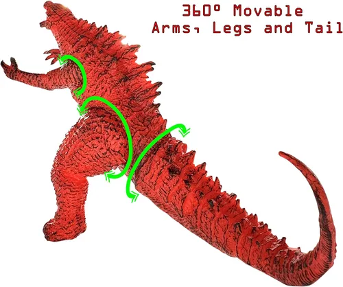 Miniatura 6 de TwCare Juego de 2 Figuras de Monstruo Legendario de Fuego Shin, Juguetes del Rey Llameante de los Monstruos, Articulaciones Móviles, Serie de Dragón