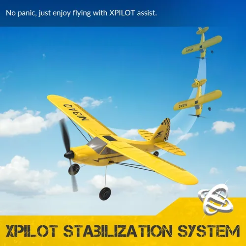 Miniatura 2 de volantexrc Avión RC Trainer Sport Cub 3CH Avión de control remoto con protector de utilería, estabilizador de giroscopio de 6 ejes y 3 modos