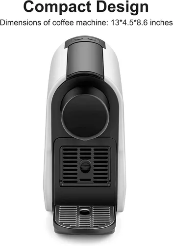 Miniatura 2 de beanglass Mini máquina de café expreso compatible con cápsulas NS Original Line, cafetera compacta de cápsulas con bomba de alta presión de 20